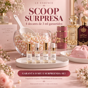 Scoop Surpresa Le Essence – 4 Decants de 3 ml Garantidos