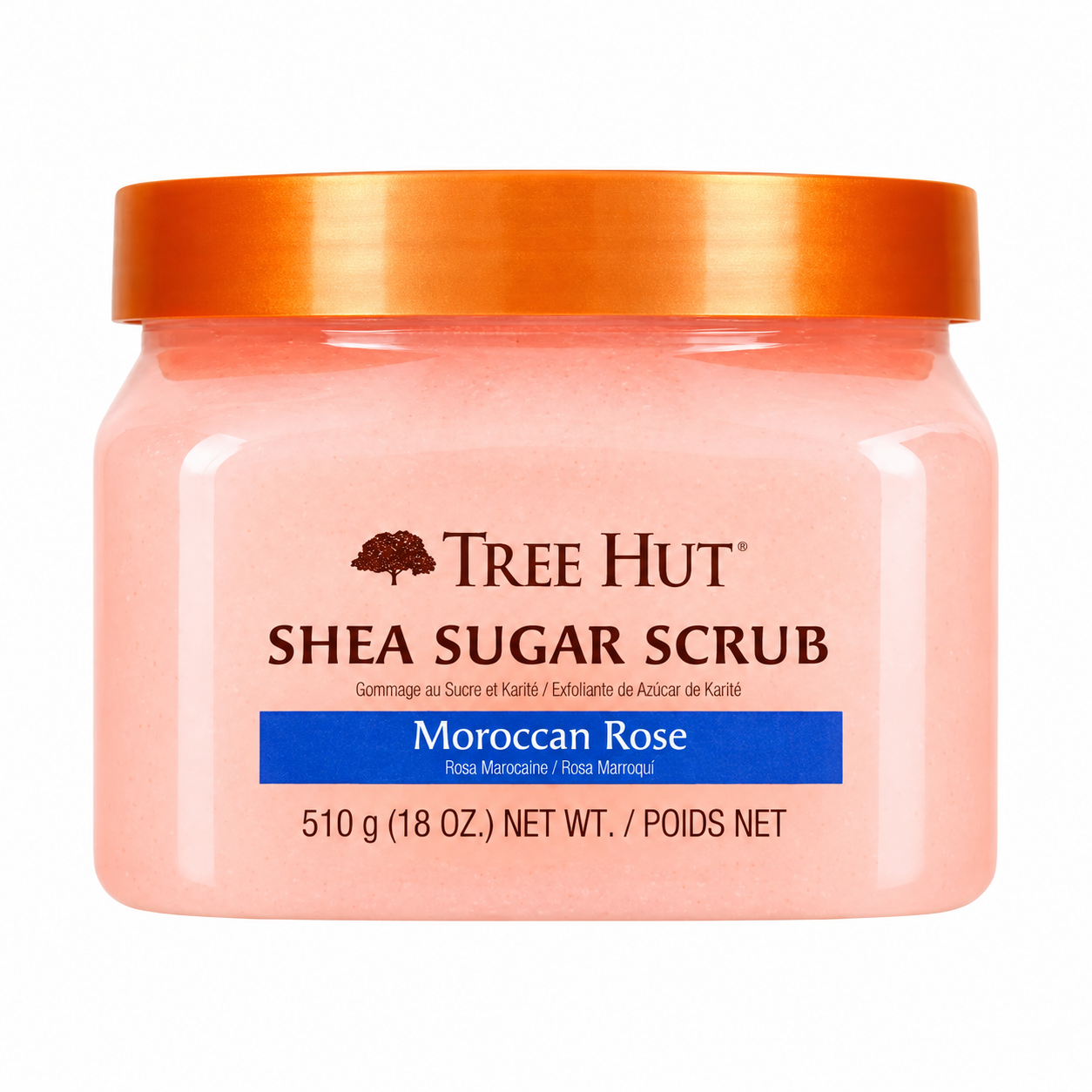 Esfoliante Corporal Tree Hut Moroccan Rose com Açúcar e Karité – 510 g